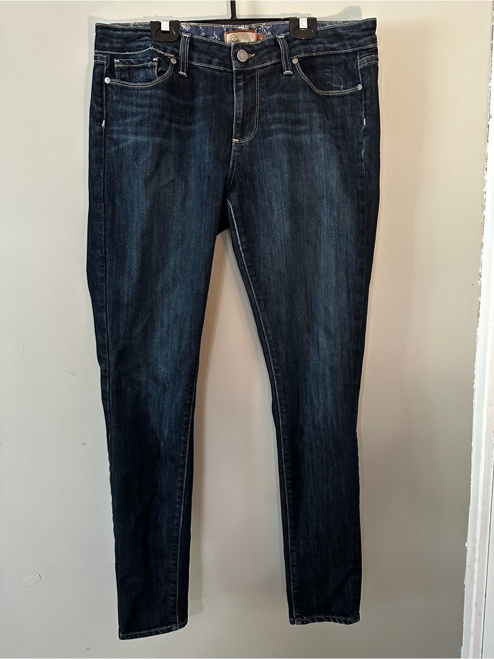 PAIGE Skyline Skinny Jeans in Dark Indigo